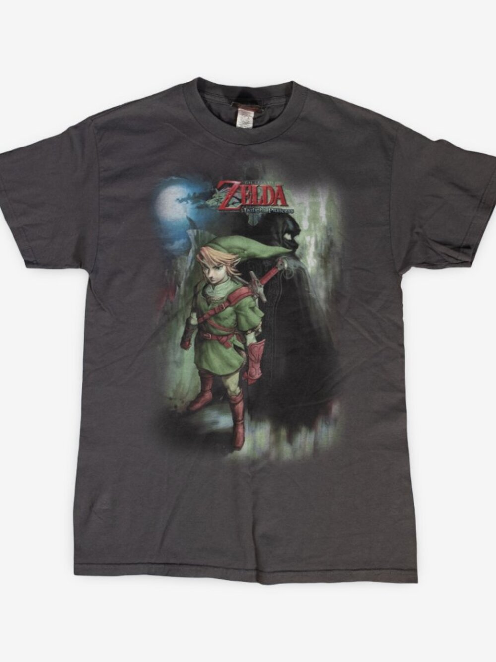 2010 Nintendo Legend Of Zelda Twilight Princess Grey T Shirt